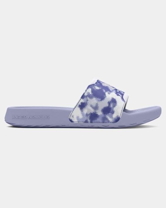 Women's UA Ignite Select Graphic Slides in Purple image number 0